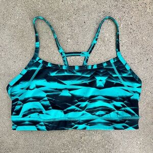 Zella Teal & Black Sports Bra